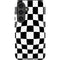 Black and White Zoomed Checkerboard Galaxy S25 Impact Case