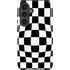 Black and White Zoomed Checkerboard Galaxy S25 Impact Case