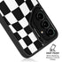 Black and White Zoomed Checkerboard Galaxy S24 Kickstand Case