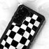 Black and White Zoomed Checkerboard Galaxy S24 Plus Waterproof Case