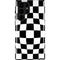 Black and White Zoomed Checkerboard Galaxy Cases
