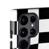 Black and White Zoomed Checkerboard Galaxy S25 Ultra Impact Case