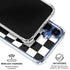 Black and White Zoomed Checkerboard Galaxy S25 Clear Case