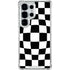 Black and White Zoomed Checkerboard Galaxy S25 Ultra Clear Case
