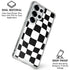 Black and White Zoomed Checkerboard Galaxy S25 Ultra Clear Case