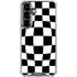 Black and White Zoomed Checkerboard Galaxy S26 Clear Case