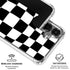 Black and White Zoomed Checkerboard Galaxy S26 Clear Case
