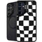 Black and White Zoomed Checkerboard Galaxy S26 Kickstand Case