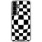 Black and White Zoomed Checkerboard Galaxy S26 Plus Clear Case