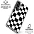 Black and White Zoomed Checkerboard Galaxy S26 Plus Clear Case