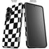 Black and White Zoomed Checkerboard Galaxy S26 Plus Impact Case