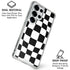Black and White Zoomed Checkerboard Galaxy S26 Ultra Clear Case