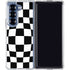 Black and White Zoomed Checkerboard Galaxy Z Fold6 Clear Case