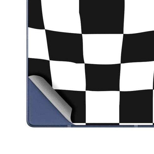 Black and White Zoomed Checkerboard Galaxy Z Fold6 Skin
