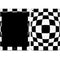 Black and White Zoomed Checkerboard iPad Skins