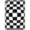 Black and White Zoomed Checkerboard iPad 11th Gen (2025) Clear Case
