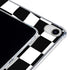 Black and White Zoomed Checkerboard iPad 11th Gen (2025) Clear Case