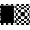 Black and White Zoomed Checkerboard Apple iPad Skin