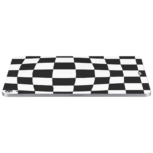 Black and White Zoomed Checkerboard Apple iPad Air Skin