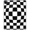 Black and White Zoomed Checkerboard iPad Pro 11in (2024) Clear Case