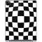 Black and White Zoomed Checkerboard iPad Cases