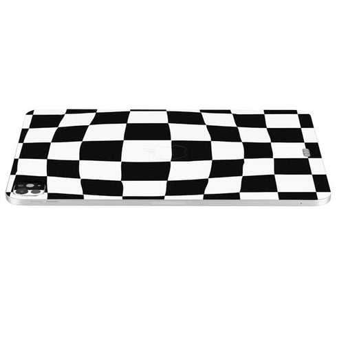 Black and White Zoomed Checkerboard iPad Pro 13in M4 (2024) Skin