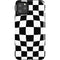 Black and White Zoomed Checkerboard iPhone Cases