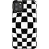 Black and White Zoomed Checkerboard iPhone Cases