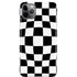 Black and White Zoomed Checkerboard iPhone Cases