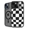 Black and White Zoomed Checkerboard iPhone 13 Kickstand Case