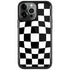 Black and White Zoomed Checkerboard iPhone Cases