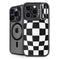 Black and White Zoomed Checkerboard iPhone 13 Pro Max Kickstand Case