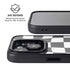 Black and White Zoomed Checkerboard iPhone 14 Plus Kickstand Case