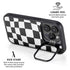 Black and White Zoomed Checkerboard iPhone 14 Pro Kickstand Case