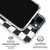 Black and White Zoomed Checkerboard iPhone 15 Clear Case