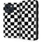 Black and White Zoomed Checkerboard iPhone 15 Folio Case