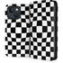 Black and White Zoomed Checkerboard iPhone 15 Folio Case