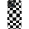 Black and White Zoomed Checkerboard iPhone 15 Impact Case