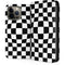 Black and White Zoomed Checkerboard iPhone 15 Pro Max Folio Case
