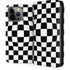 Black and White Zoomed Checkerboard iPhone Cases