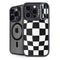 Black and White Zoomed Checkerboard iPhone 15 Pro Max Kickstand Case