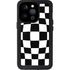 Black and White Zoomed Checkerboard iPhone 15 Pro Waterproof Case