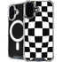 Black and White Zoomed Checkerboard iPhone 16 MagSafe Case