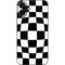 Black and White Zoomed Checkerboard iPhone 16 Plus Skin