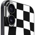Black and White Zoomed Checkerboard iPhone 16 Plus Skin