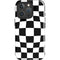 Black and White Zoomed Checkerboard iPhone 16 Pro Impact Case