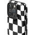 Black and White Zoomed Checkerboard iPhone 16 Pro Impact Case