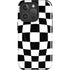 Black and White Zoomed Checkerboard iPhone 16 Pro Magsafe Impact Case