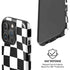 Black and White Zoomed Checkerboard iPhone 16 Pro Magsafe Impact Case
