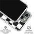 Black and White Zoomed Checkerboard iPhone 16 Pro Max Clear Case